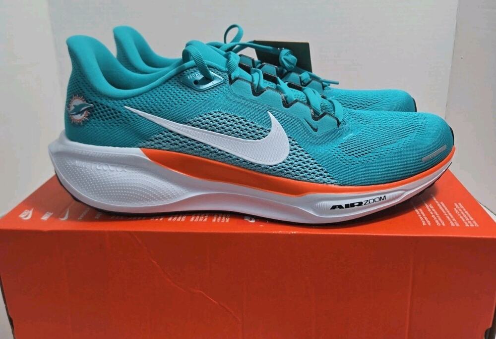 Unisex Nike Aqua Miami Dolphins Air Zoom Pegasus 41 Sneakers size 11